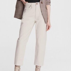 RAG AND BONE Alissa Ecru High Rise Jeans, 25